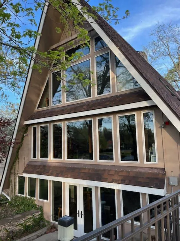 Residential property exterior for rental maintenance and cleanup services